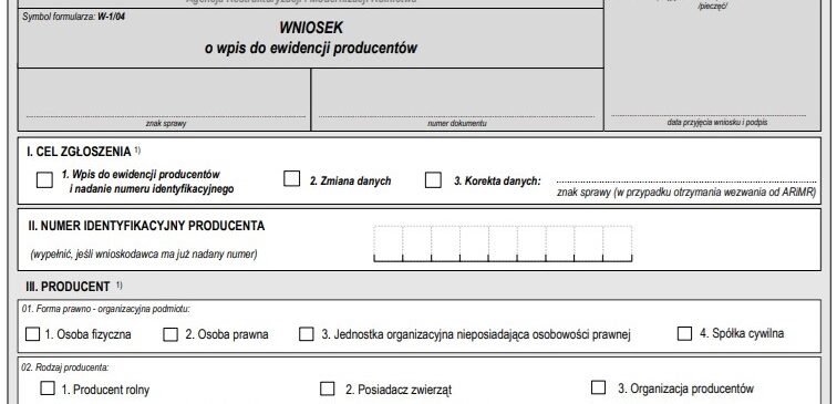 Numer w Ewidencji Producentów – niezbędny krok do składania wniosków o wsparcie za pomocą systemu IT ARiMR